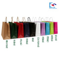 shopping carrying black color craft paper packaging bag